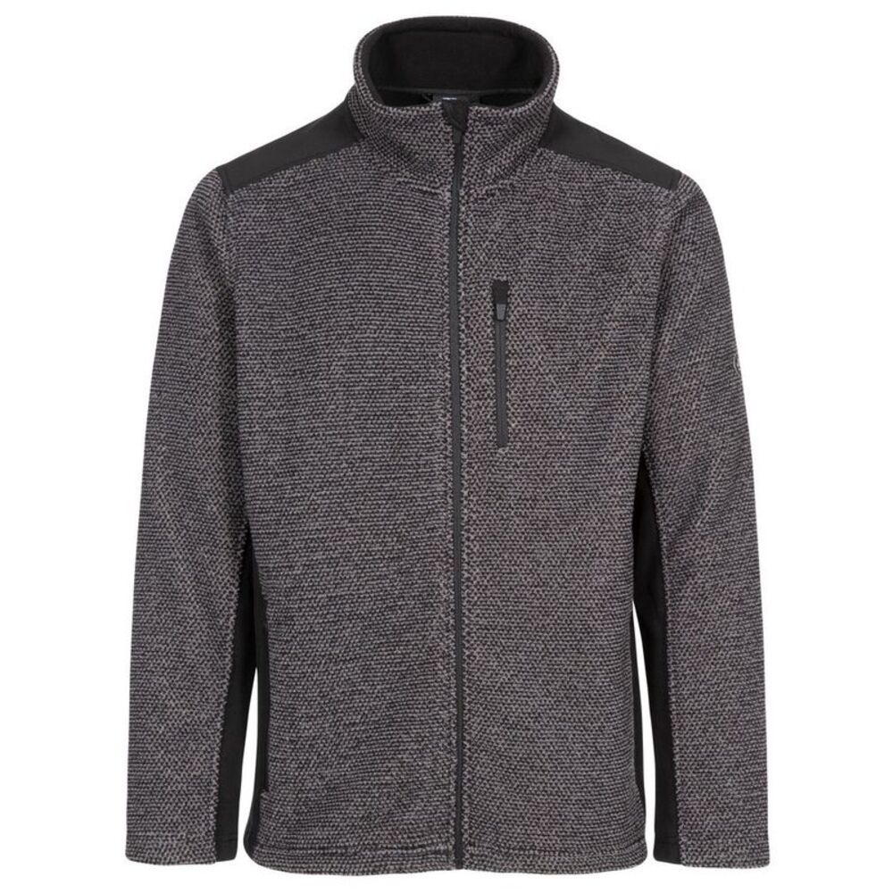 Trespass Mens Farantino Fleece Jacket / Dark Grey Stripe